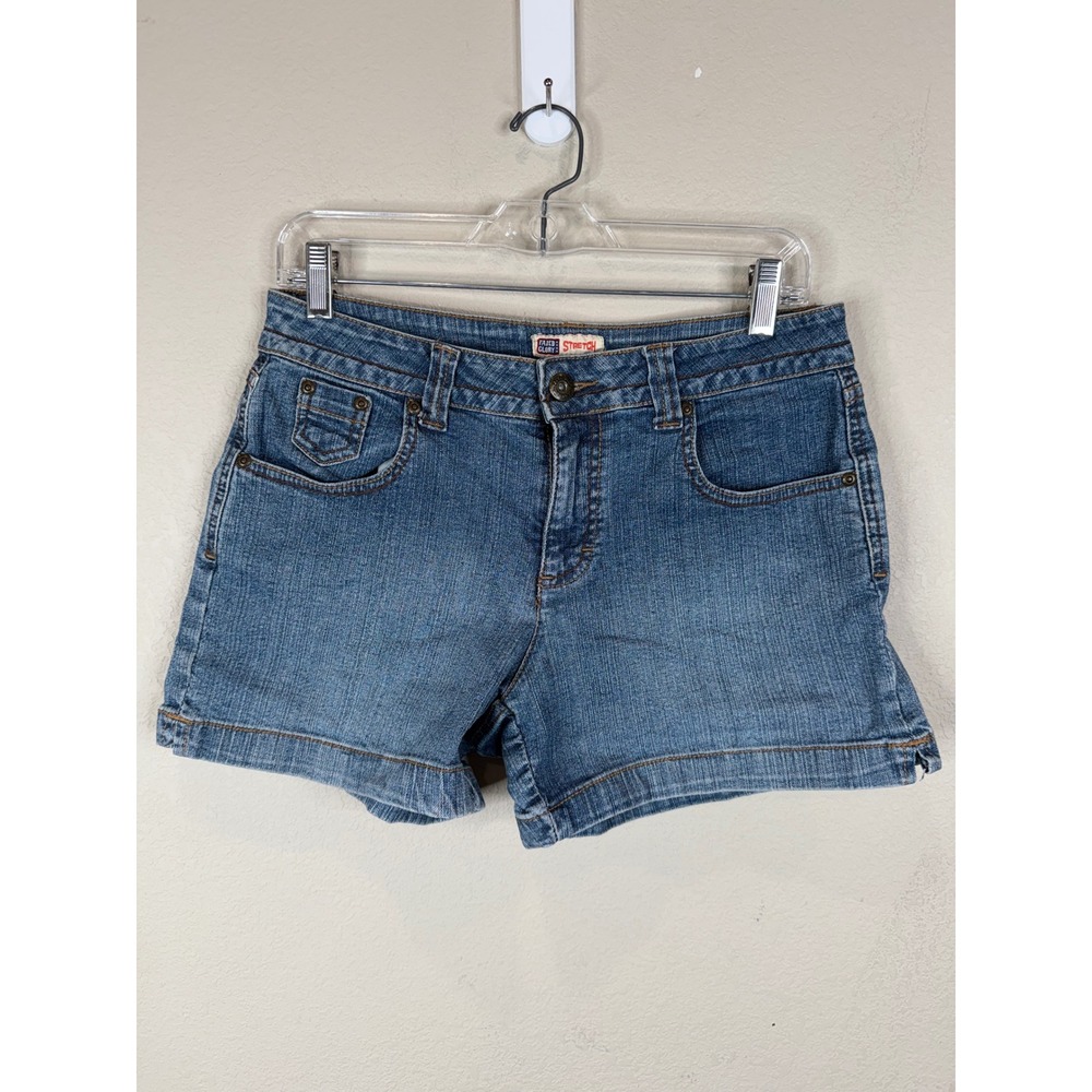 Faded‎ Glory Retro Size 6 Medium Wash Stretch Denim Shorts Mid Rise Vintage Y2K